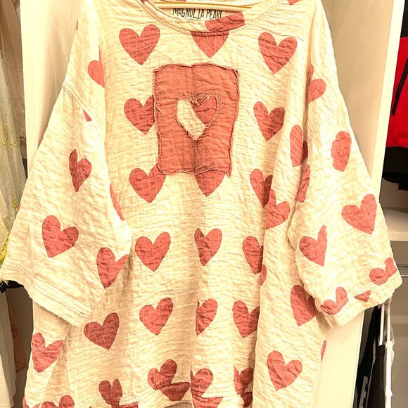 SOLD ‼️ NWT COTTON  MAGNOLIA  PEARL OVERSIZED QUILTED FRANCIS PULLOVER SHIRT - Picture 3 of 7